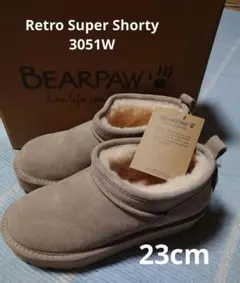 新品【23cm】BEARPAW 防水ムートンブーツ マッシュルーム色 3051W