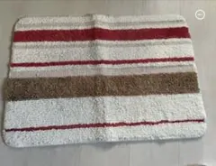 美品　ニトリストライプ柄 室内用バスマット　玄関マット バスマット