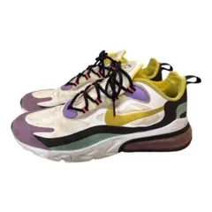エアマックススタイルメンズスニーカー ホワイト/パープル/イエロー27cm
