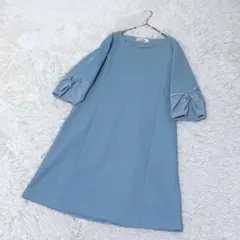 美品】 25SS レリアン プラスハウス ストライプ ブラウス リボン 13+