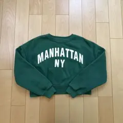 ZARA グリーントレーナー