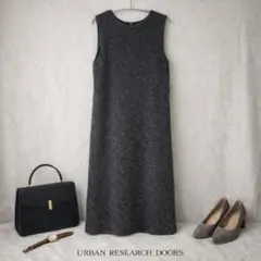 【美品】アーバンリサーチドアーズ ウール混 ノースリーブワンピース M