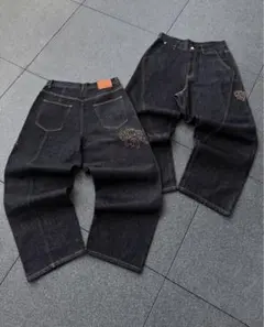 Mertra MURTA 男女兼用 ブラックデニムパンツ 新品タグ付き Mertra MURTA 男女兼用 ブラックデニムパンツ 新品タグ付き ボトムス