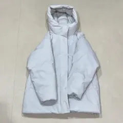 GU ウォームパデッドステッチレスコート ナチュラル S