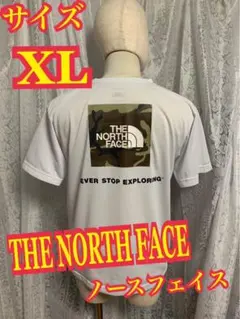 THE NORTH FACE ノースフェイス　半袖　Tシャツ 迷彩　白　XL