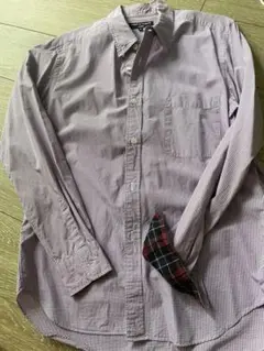 COMME des GARÇONS HOMME パープルチェックシャツ S