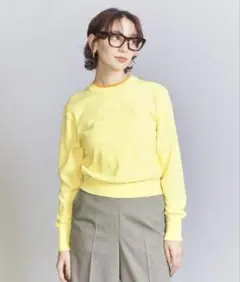 【BEAUTY&YOUTH】デュアルクルーネック プルオーバー