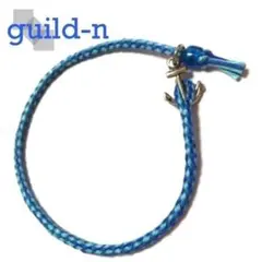 guild-n ★ 青縞 並太 イカリ ヘンプ 麻 アンクレット ブレスレット