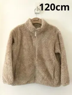 キッズ120 UNIQLO ベージュ フリースジャケット