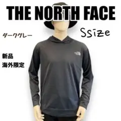 新品⭐️ノースフェイスシンプルフーディーパーカージャージSダークグレー