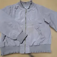 グレー フリル付き ジャケット