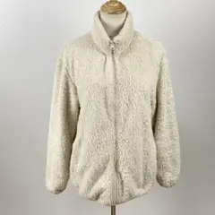 訳有 UNIQLO ユニクロ ファーリーフリースフルジップジャケット ボア 防寒