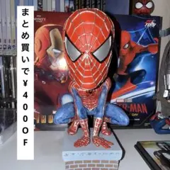 ボブルヘッド スパイダーマン フィギュア レトロ傷ありのサムネイル