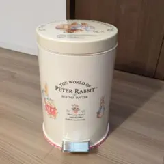 【廃盤品】ピーターラビット ペダル式ダストボックス 積水ゴミ箱おまけ３点つき