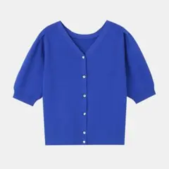 プラステ PLST UVカットレーヨンブレンドクルーネックカーディガン Mサイズ