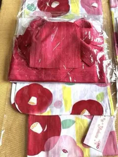 ツモリチサト 浴衣 オレンジ ツバメ 花柄 レトロ 古典 モダン - メルカリ