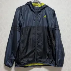 アディダス　adidas フード付きウィンドブレーカー ブラック　Lサイズ