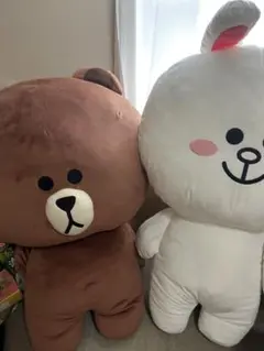 セイコーマート限定　LINE FRIENDSブラウン　ニコーぬいぐるみ80センチ