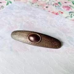 昭和レトロ♡銅古美色のバレッタ