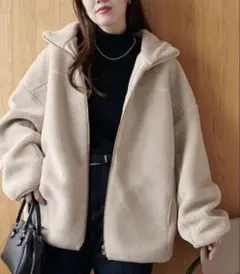 ディスコート　キレイメボアスタンドブルゾン