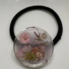 ハンドメイド レジン ヘアゴム お花 No.7 - メルカリ