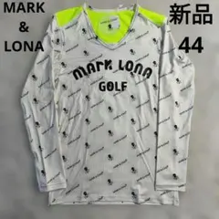 新品タグ付 マークアンドロナ メッシュ 長袖 ハイネック Tシャツ 50 黒 