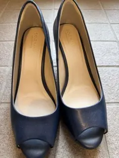 新品 未使用 COLE HAAN コールハーン レザー オープントゥ 訳あり
