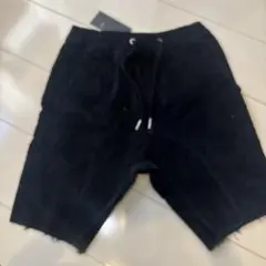 黒艶 DIESEL ハーフパンツ ジョグ デニム コーティング ブラック 黒艶 DIESEL ハーフパンツ ジョグ デニム コーティング ブラック