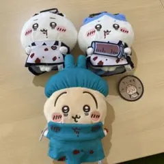 ちいかわ ハロウィンがまぐちポーチ ラッコ超BIGぬいぐるみ 4点セット