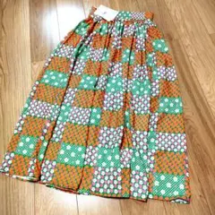 【新品未使用品】moyan AFRICA 花柄ロング スカート