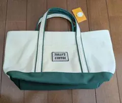 TULLY'S COFFEE トートバッグ アイボリー/グリーン