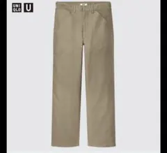 ユニクロU ワイドフィットワークパンツ カーキ 美シルエット 人気カラー