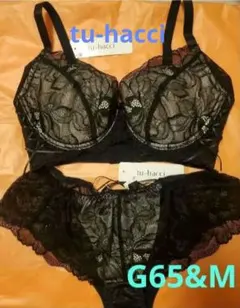 tu-hacci 脇高ブラジャーショーツセット G65&M ブラック