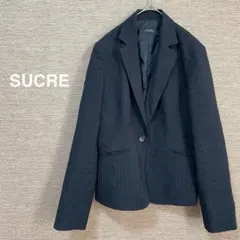 297【シュクル】スーツ　ジャケット　オフィス　ストライプ　レディース 11AR