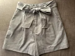 ROPE PICNIC グレー ショートパンツ リボン付き