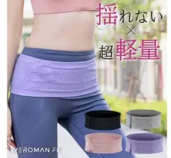 ランニングポーチ　腹巻きタイプ　黒　S