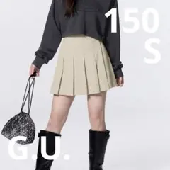 【美品】GU girlsコーデュロイプリーツミニスコート150 S