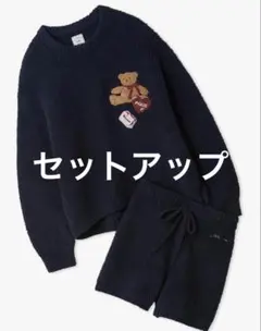【1回着用美品】ジェラートピケ　ベビモコベアさがらプルオーバー＆パンツセット