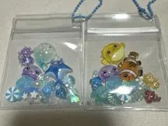 キャンディパック風 海の生き物キーホルダー 2点セット