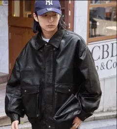 MONO-MART モノマート　ブラック　レザージャケット M