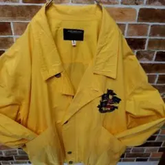 90sストリート・コットンダブルブルゾン《ハーディエイミス》太アームロゴ刺繍ＬＬ