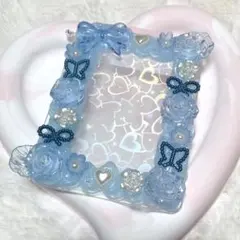 ⭐️即購入OK❤︎硬質ケースデコ ホイップデコ 水色 青 ブルー No.204