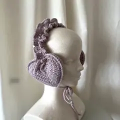 フリルイヤーマフラー (pink)