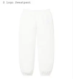 Supreme S Logo Sweatpant White