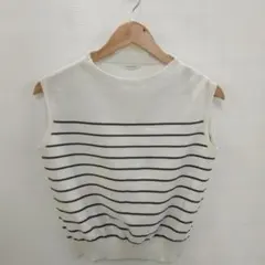 7.3◎M40◎マカフィー◎ノースリーフカットソー◎ボーダー◎Sのサムネイル