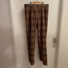 セシルマクビー　M チェック柄 レディース パンツ　股下74のサムネイル
