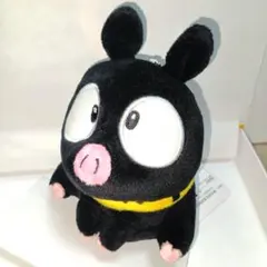 らんま　Pちゃん　ぬいぐるみ　ブタ　黒豚　カバンに付けられる