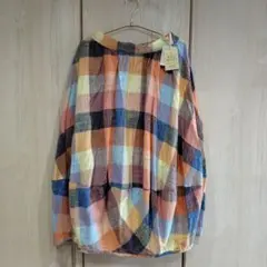 HEART MARKET カラフルブロックチェックコクーンスカートのサムネイル