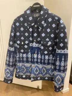 新品 Kith バンダナ柄 中綿ジャケット S ネイビーのサムネイル