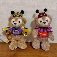 ダッフィー　シェリーメイ　ぬいぐるみバッジ ハロウィン　2012年　 2体セット